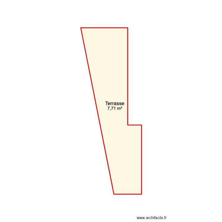 terasse côte. Plan de 0 pièce et 0 m2