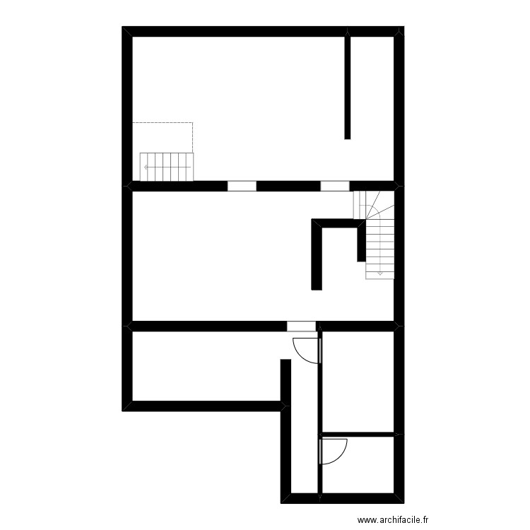 sokha nouveau existant . Plan de 5 pièces et 99 m2