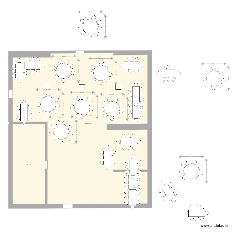 Grange mariage plant des table finale . Plan de 0 pièce et 0 m2