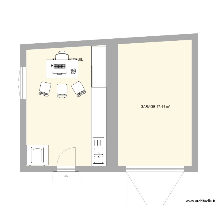 AU PARADIS ACCEUIL MODIFIER. Plan de 0 pièce et 0 m2