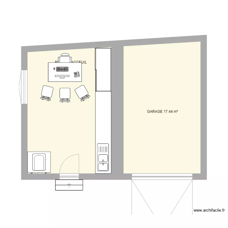 AU PARADIS ACCEUIL MODIFIER. Plan de 