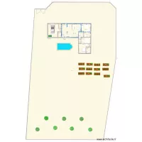 terrain du cadastre encadre en L 