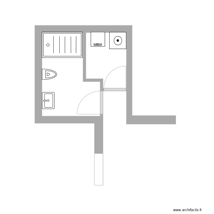 Rez SDB. Plan de 0 pièce et 0 m2