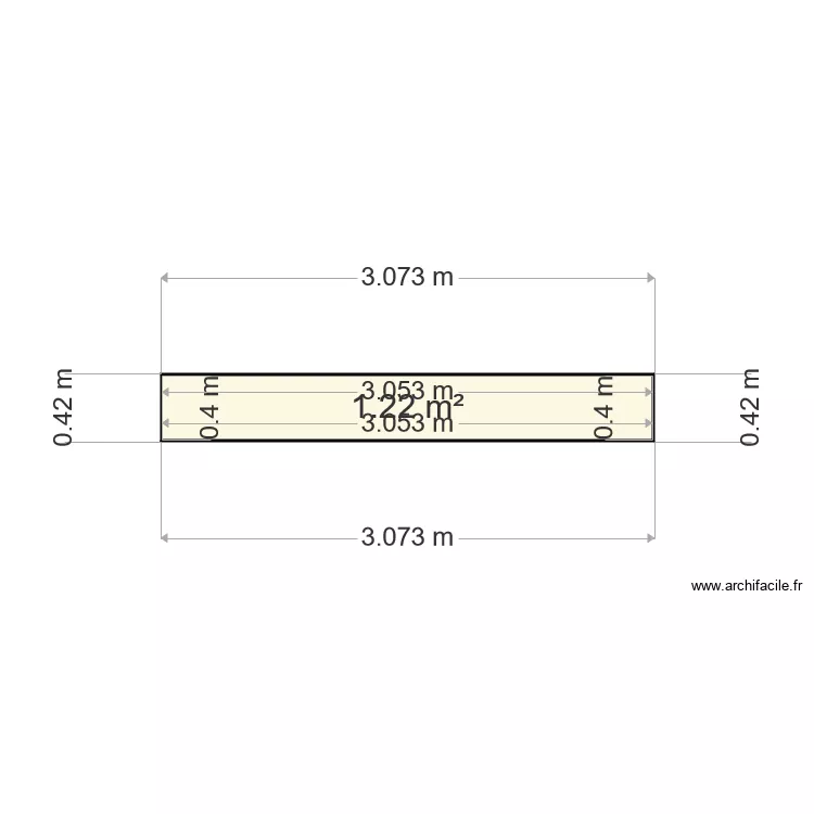 Cr&eacute;dence Q Stone. Plan de 