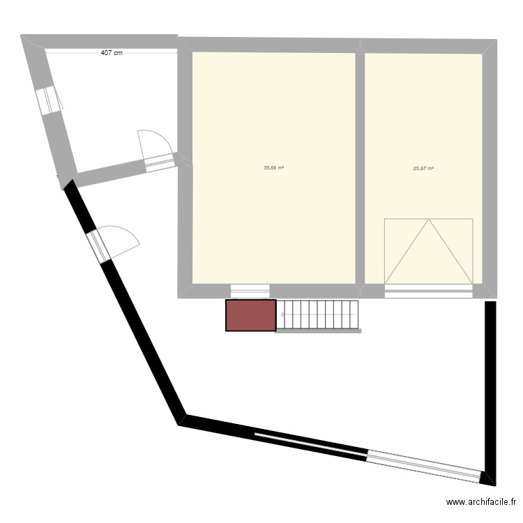 Clôture et escalier cave. Plan de 0 pièce et 0 m2