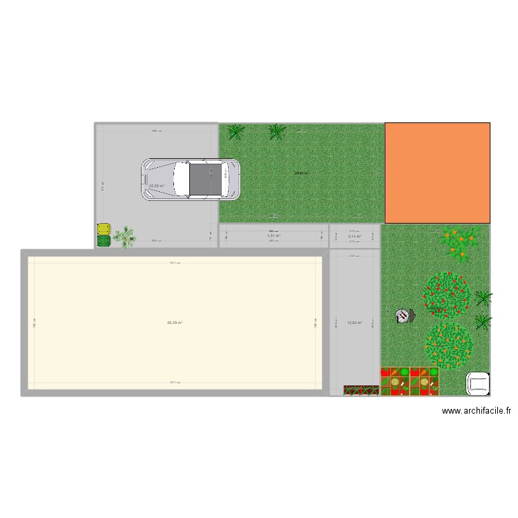 jqrddin. Plan de 7 pièces et 171 m2