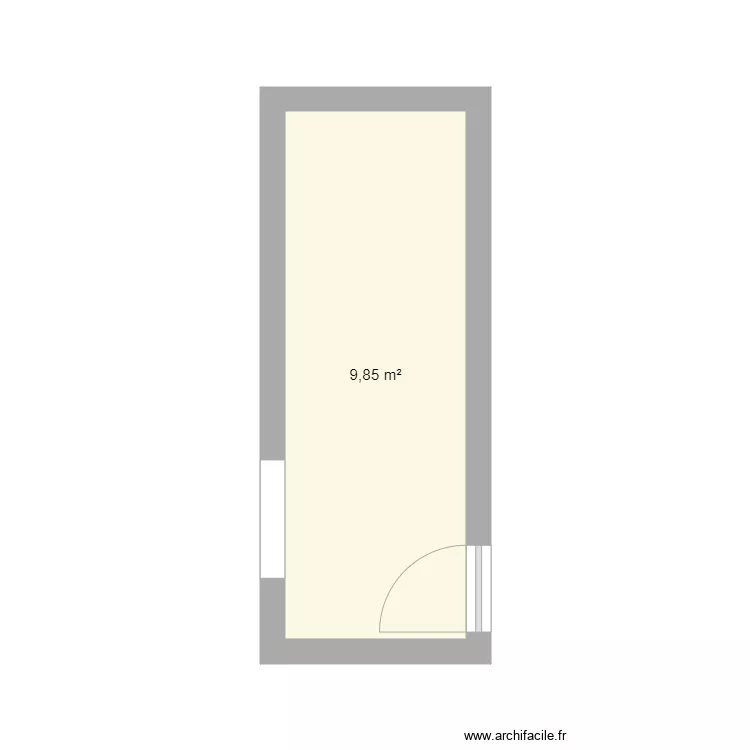CHambre murielle. Plan de 