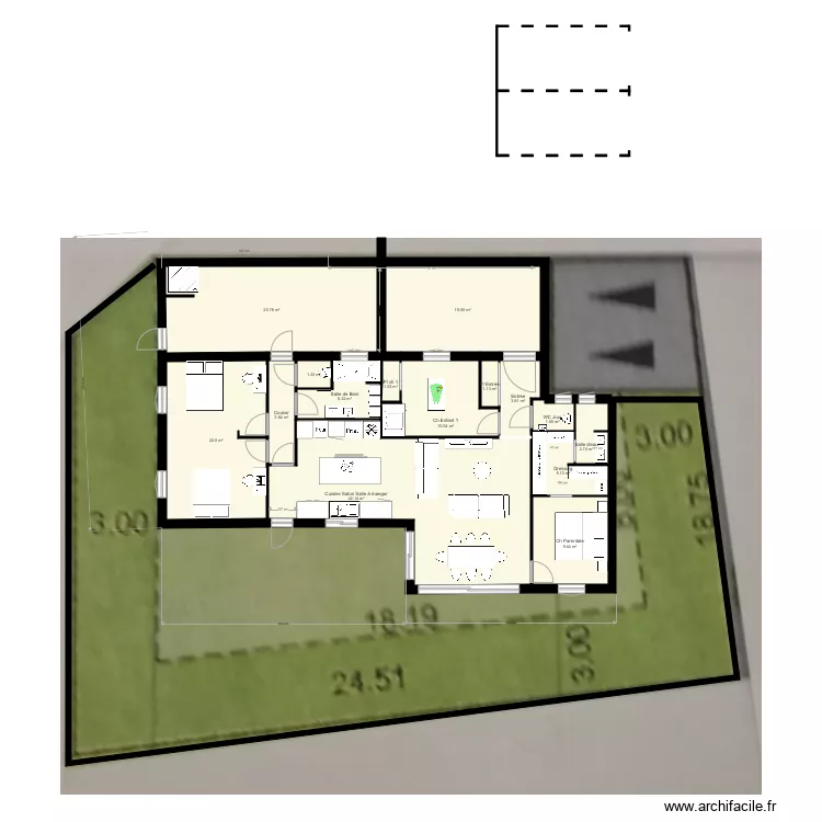 Lot 29 bis plein pied essai. Plan de Lot 29 bis plein pied essai. Plan de
