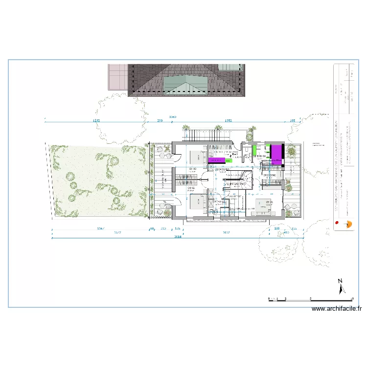 julien 25 sept chambres. Plan de 
