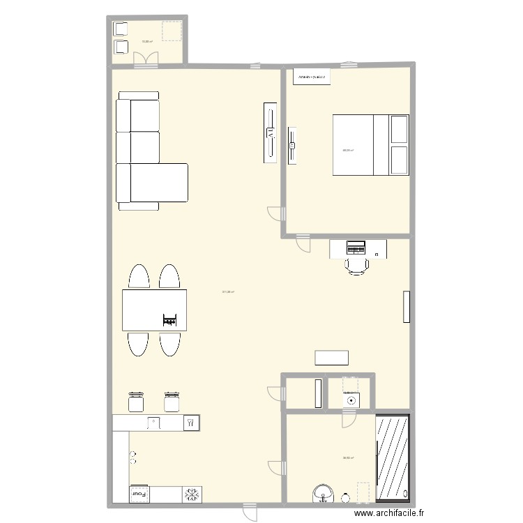 Appartement. Plan de 5 pièces et 432 m2