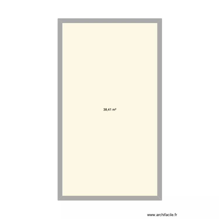 extension. Plan de 1  et 38 m²