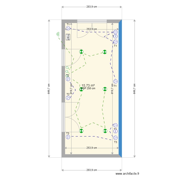 Jose Almeida. Plan de 1 pièce et 16 m2