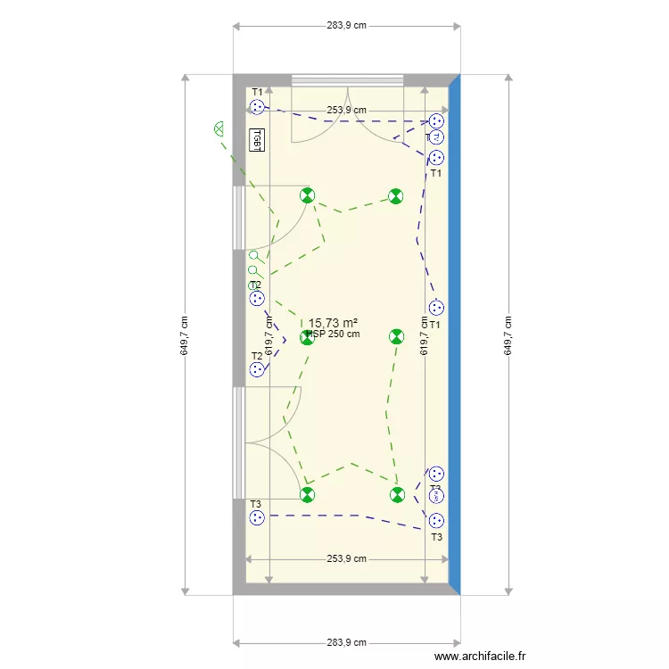 Jose Almeida. Plan de 1  et 16 m²