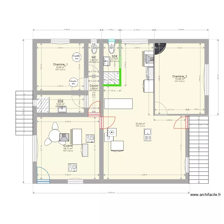 Projet La Gacilly_PROJETE. Plan de 