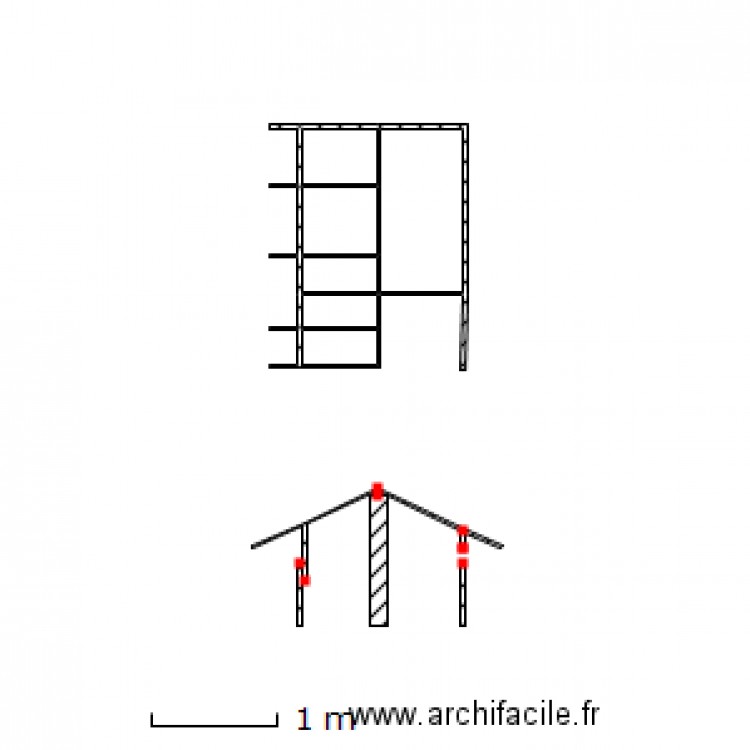 niche. Plan de 0 pièce et 0 m2