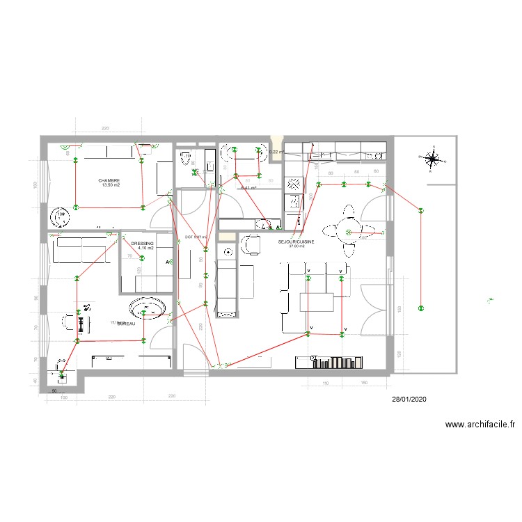 3 LA RESERVE B31 Brunstatt Implantations luminaires Spots. Plan de 0 pièce et 0 m2