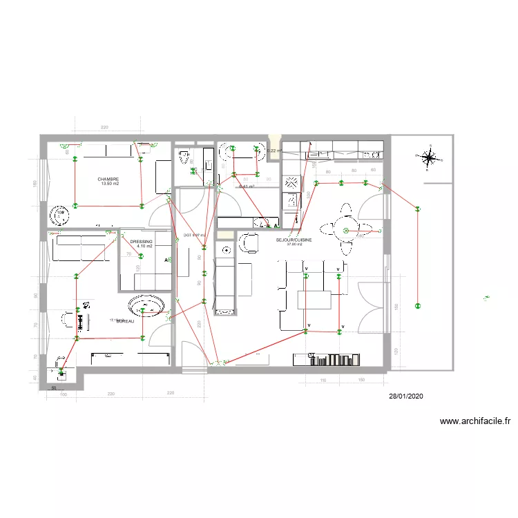 3 LA RESERVE B31 Brunstatt Implantations luminaires Spots. Plan de 3 LA RESERVE B31 Brunstatt Implantations luminaires Spots. Plan de