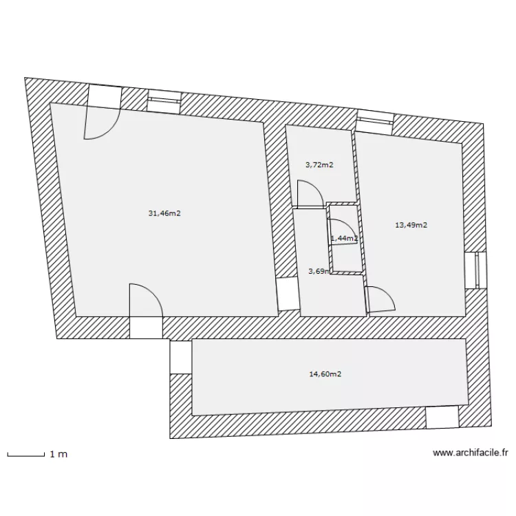 MAISON ACTUELLE. Plan de MAISON ACTUELLE. Plan de