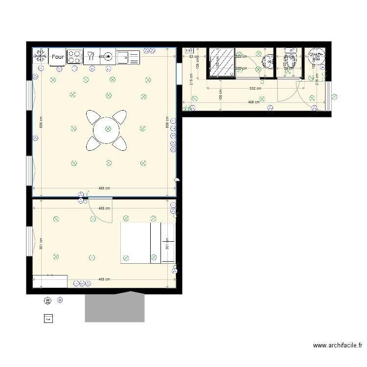 quiberville. Plan de 0 pièce et 0 m2