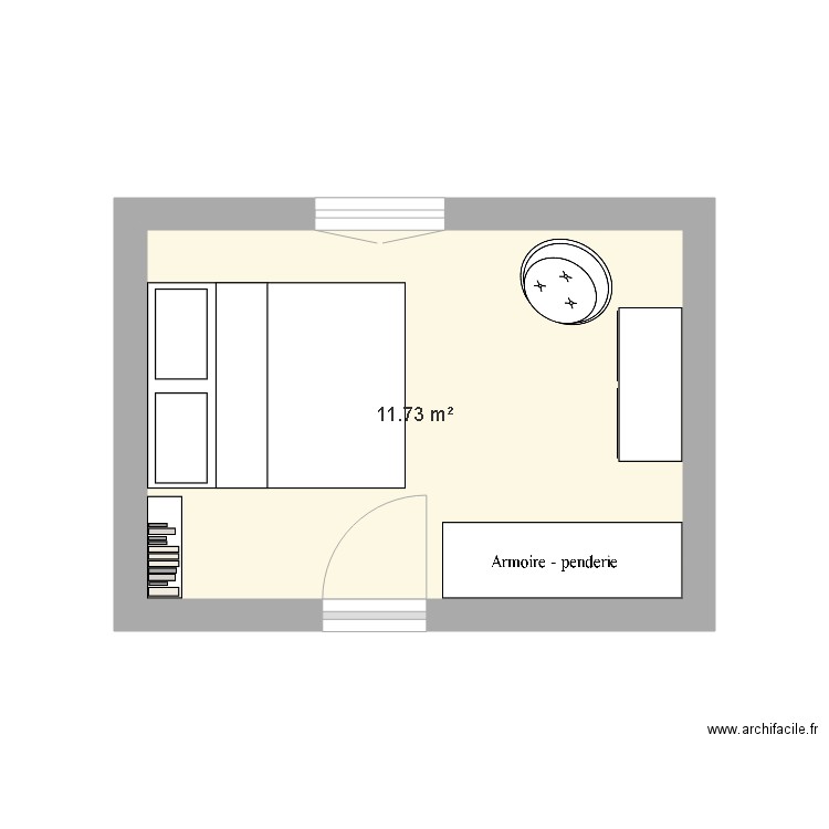 Chambre Diane. Plan de 0 pièce et 0 m2