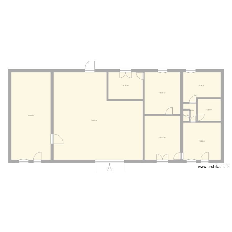 Plan local initial. Plan de 0 pièce et 0 m2