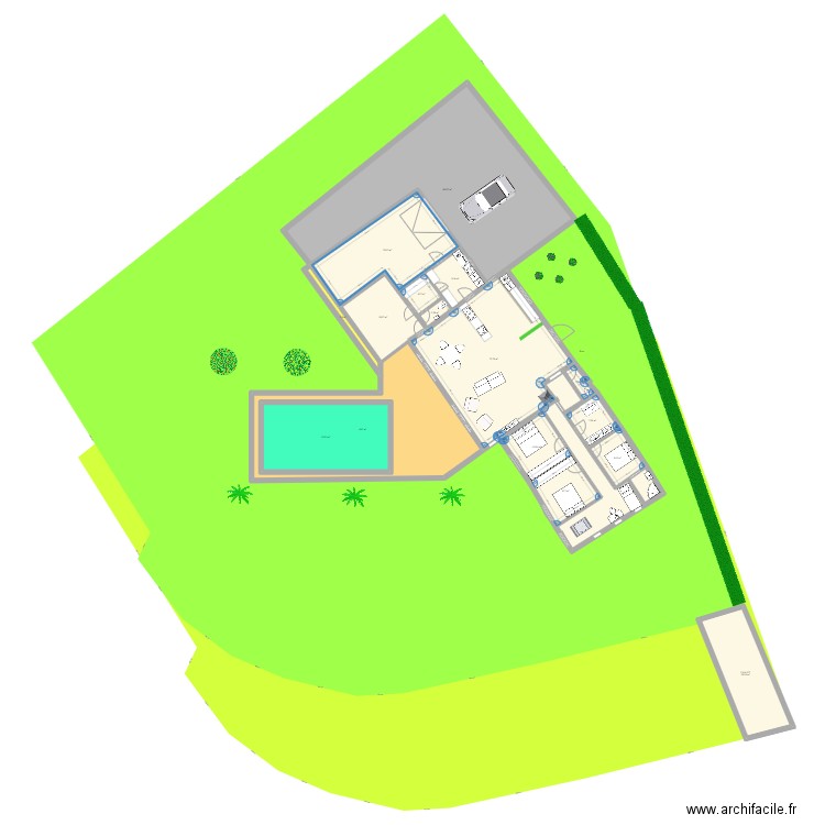 Levernois plan IB. Plan de 16 pièces et 485 m2
