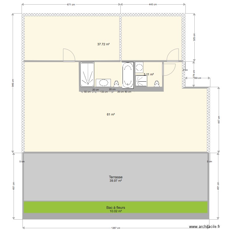 Terrasses Volantes sauvegarde. Plan de 0 pièce et 0 m2