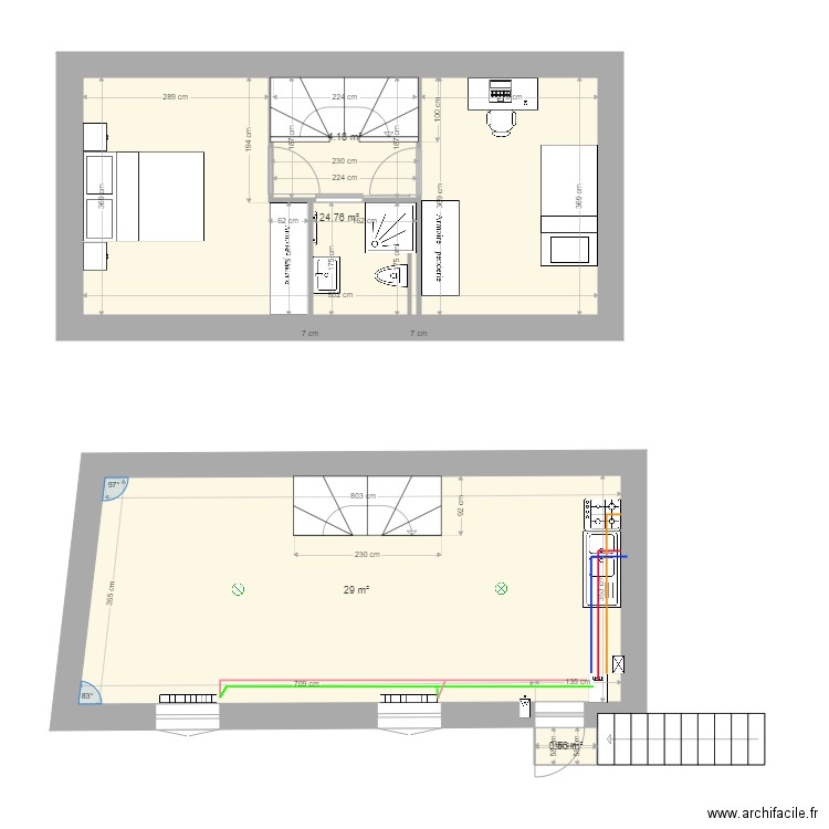Parc Royal 4eme 1er étage meubles. Plan de 0 pièce et 0 m2