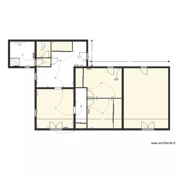 CLAVIER Hubert. Plan de 