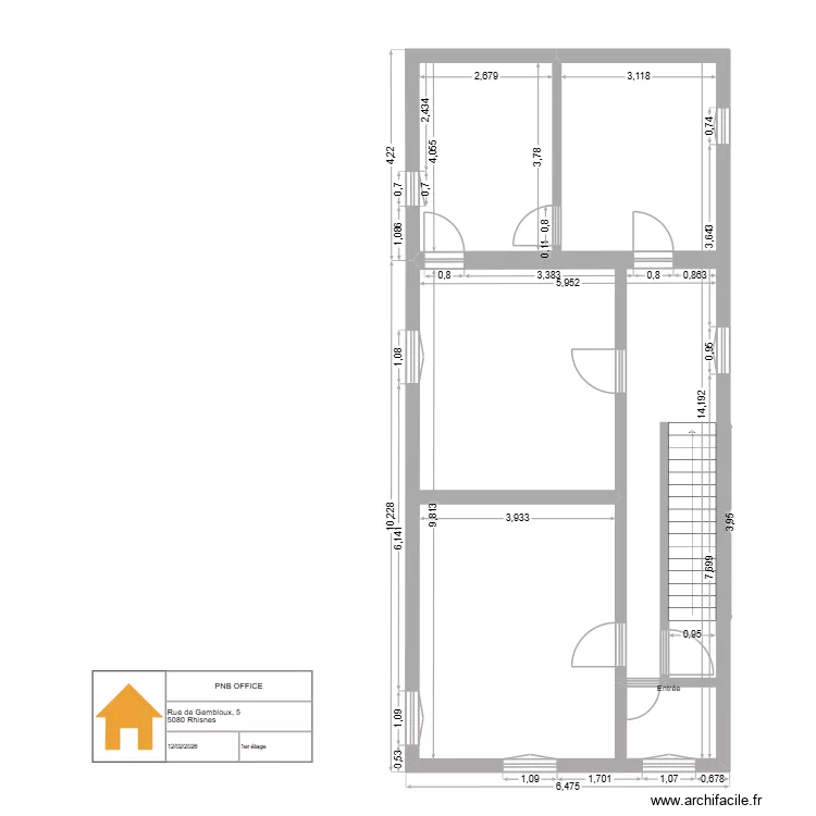Etage 1. Plan de Etage 1. Plan de