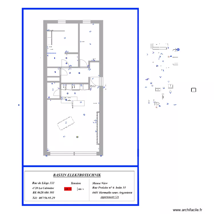Appartement Meuse View D23. Plan de Appartement Meuse View D23. Plan de