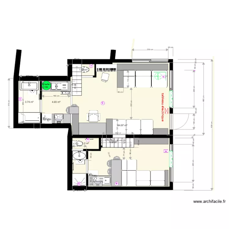 ok RdC sans isolation des murs. Plan de ok RdC sans isolation des murs. Plan de