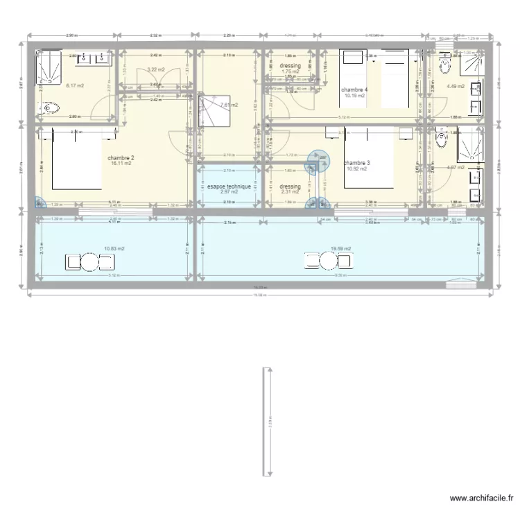 valhal etage. Plan de 