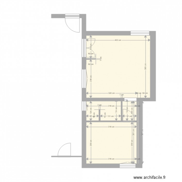 Gîtes Zalana doublage. Plan de 0 pièce et 0 m2