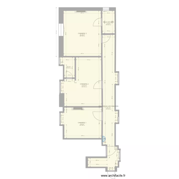 20211002 CHAMAILLARD ETAGE. Plan de 20211002 CHAMAILLARD ETAGE. Plan de