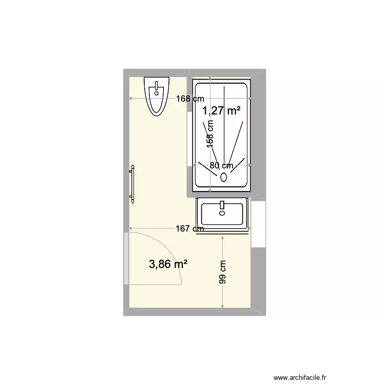 Plan sdb Itxassou / New layout. Plan de Plan sdb Itxassou / New layout. Plan de