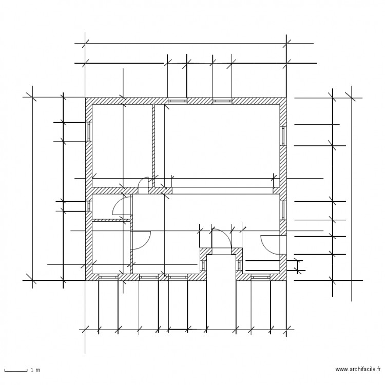 cotation plan de masse. Plan de 0 pièce et 0 m2