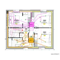 PLAN UNIFILAIRE LUMIERE ETAGE MEL