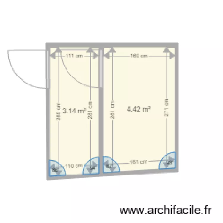 wc actuel foyer 5. Plan de 