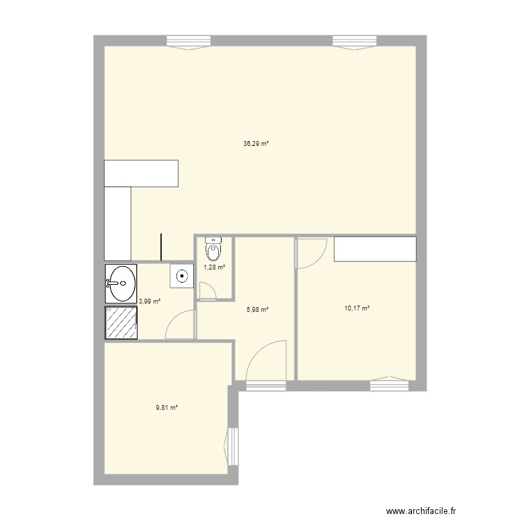 Ebreuil  1er Etage. Plan de 0 pièce et 0 m2