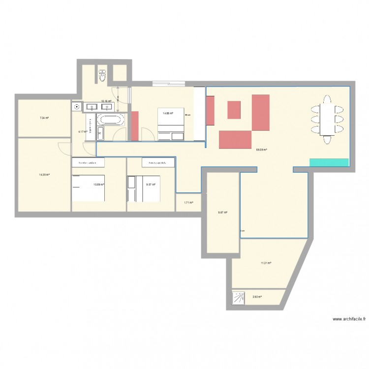 Agrandissement HFV6. Plan de 0 pièce et 0 m2