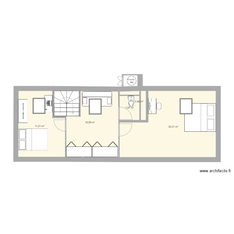 HAUT 1. Plan de 0 pièce et 0 m2