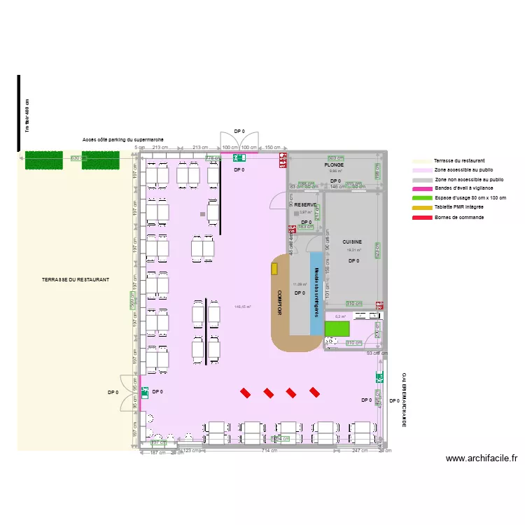 O MIAMS REGAL ST JEAN D'ANGELY APRES TRAVAUX. Plan de 