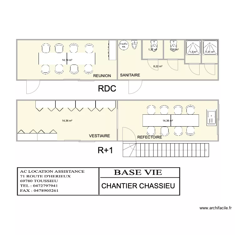 LMT CHANTIER CHASSIEU. Plan de 