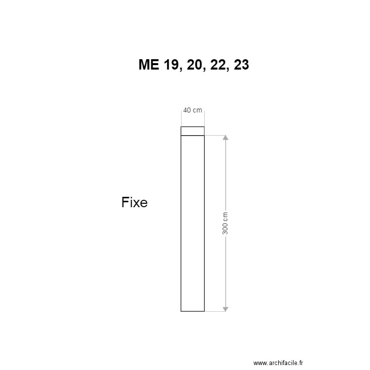 Menuiseries Exterieures Aluminium ME19 20 22 23. Plan de 0 pièce et 0 m2