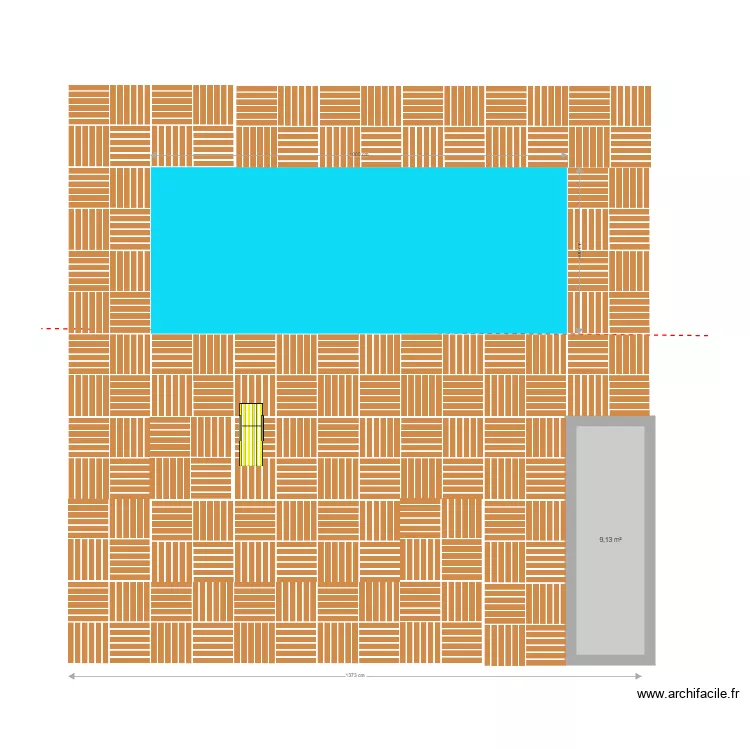 piscine V1. Plan de 