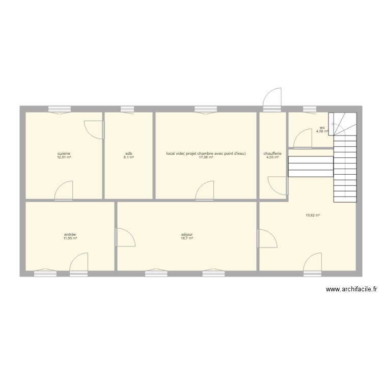 LAFAY Joseph. Plan de 0 pièce et 0 m2