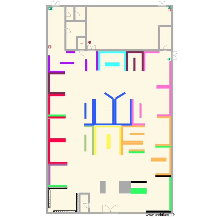 magasin king jouet . Plan de 4 pièces et 763 m2