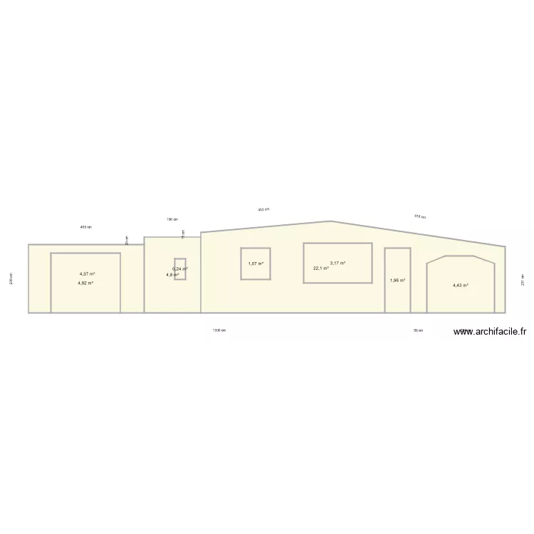 facade ouest. Plan de 