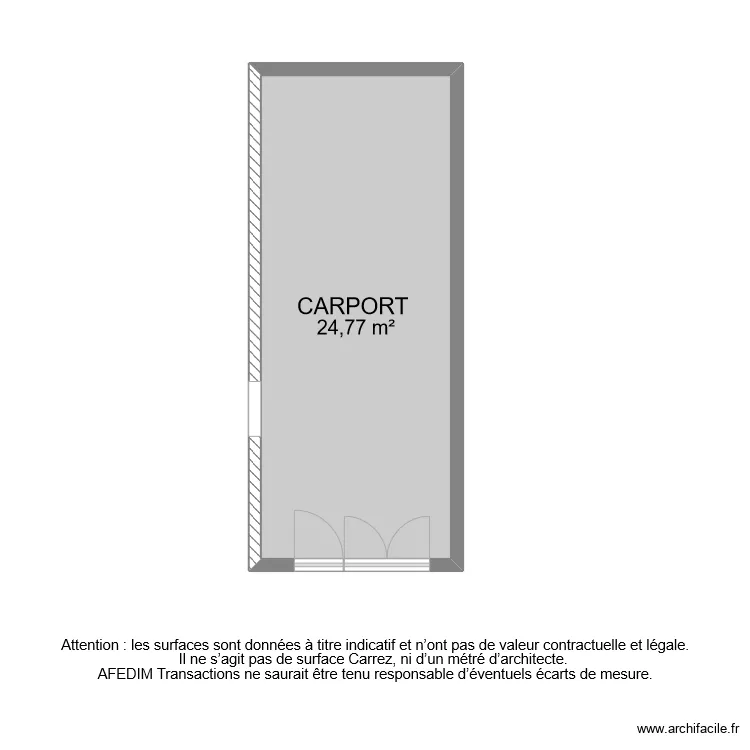 BI 9041 GARAGE. Plan de 